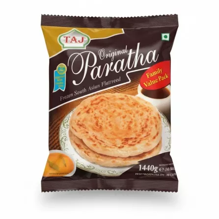 package of Taj Original Paratha frozen flatbread