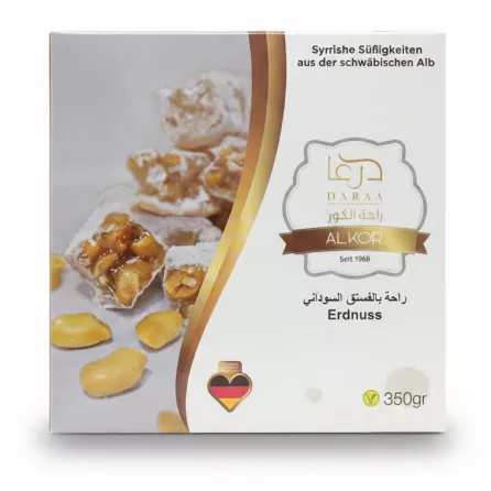 Alkor Daraa peanut lokum sweets box front