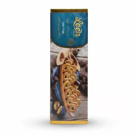 Box of Leen Dates Rings showing the product design