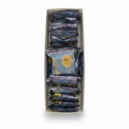 Open box displaying individually wrapped Leen Dates Rings