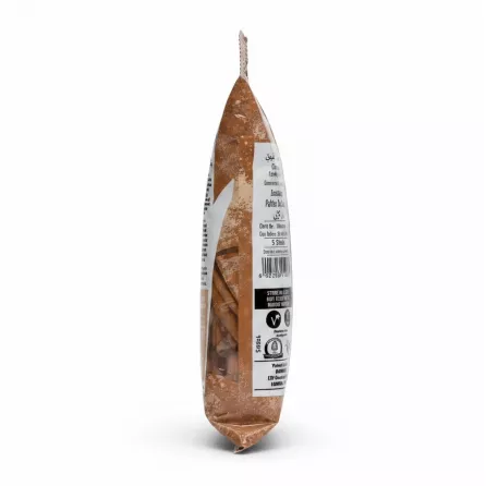 Back of Greenfields Cinnamon Sticks packaging showing ingredients and storage info