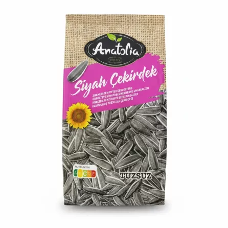 Anatolia roasted sunflower seeds unsalted packaging front
