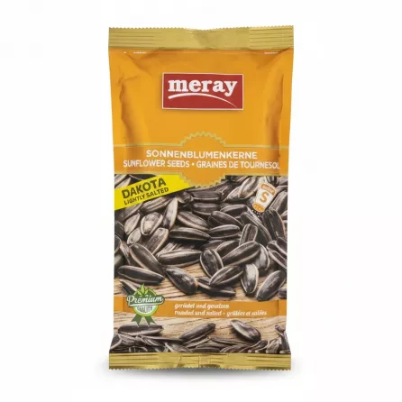 Front view of Meray Dakota Lightly Salted Sunflower Seeds pack
