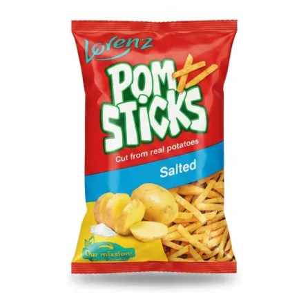 Packet of Lorenz Pom Sticks Salted snack