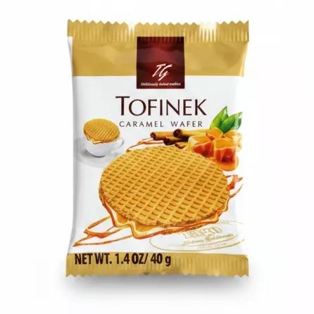 Tofinek Caramel Wafer packet front view