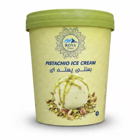 Roya Frost Pistachio Ice Cream tub front view