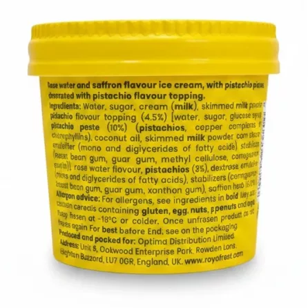 Roya Frost Saffron Pistachio Ice Cream