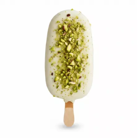 Roya Frost Rose Water Ice Cream bar with pistachio pieces