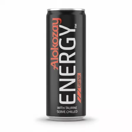 Alokozay Energy Drink 250ml slim can front view