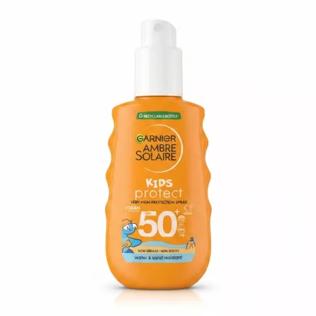 Garnier Ambre Solaire Kids SPF 50+ spray bottle front