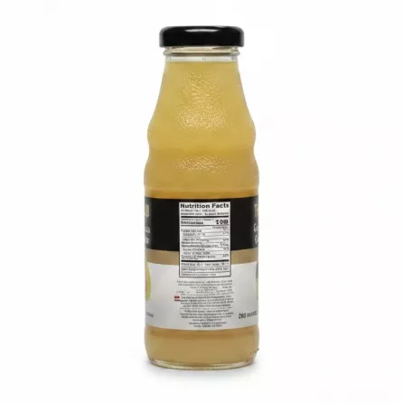 The HUB Guava Nectar bottle side view with nutrition facts