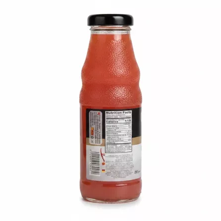 Back view of HUB Cocktail Nectar showing nutritional facts and barcode