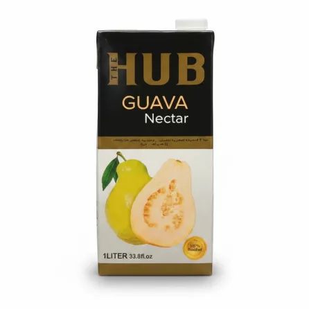 The Hub Guava Nectar 1 litre carton front view