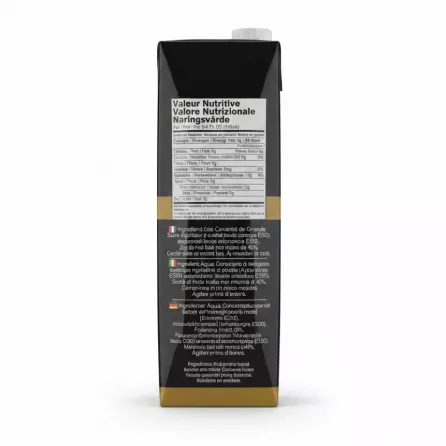 Nutrition facts and ingredients on The HUB Pomegranate Nectar carton