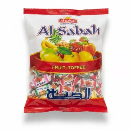 Al Sabah Fruit Toffee Candy assorted individually wrapped pieces