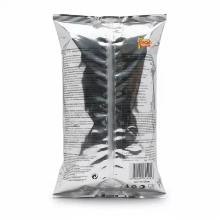 Loto Classic Cheese Snack bag back with ingredients and barcode