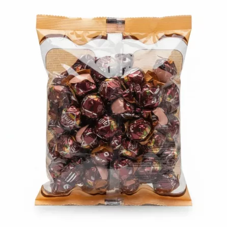 Back view of Elvan Truffle chocolates bag showing contents