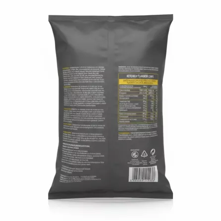 back packaging showing ingredients and nutritional information of Salati Preziosi ketchup chips