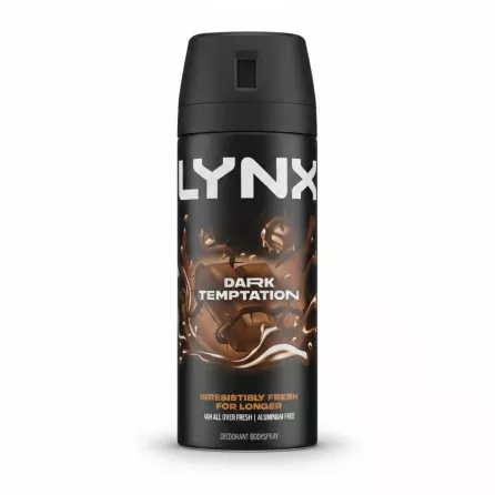 Lynx Dark Temptation Deodorant Bodyspray can front view