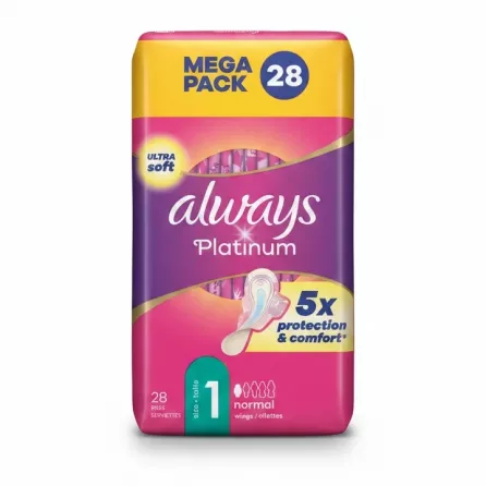 Always Platinum Ultra Soft Normal Pads pack front view