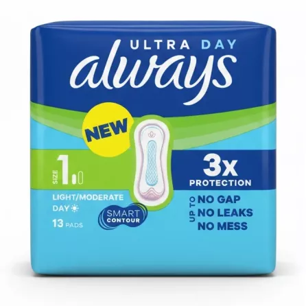 Always Ultra Day Light Pads front pack view