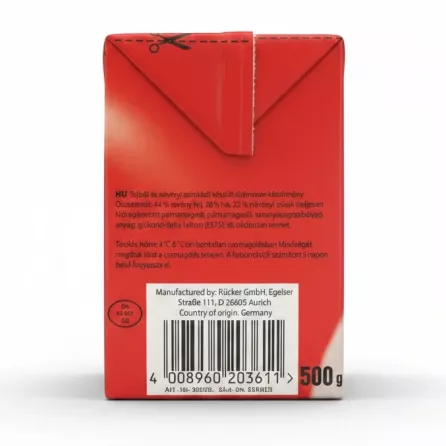 German White Combi Cheese box nutritional and barcode side