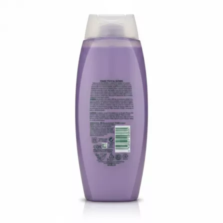Back label of Radox Feel Renewed Shower Cream showcasing product information and barcode