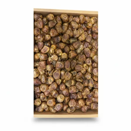 Box of Ajwa Premium Dates with wrinkled brown skin