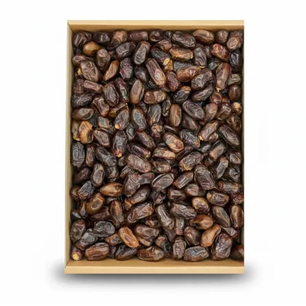 Box of premium quality dates tightly packed