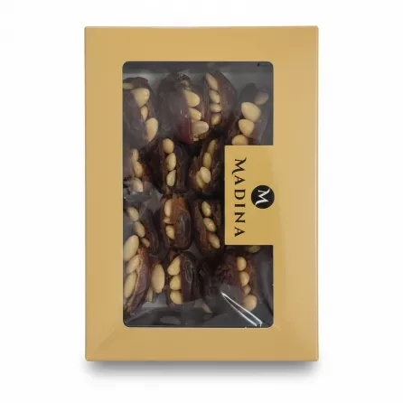 Gift box containing Madina dates stuffed with nuts