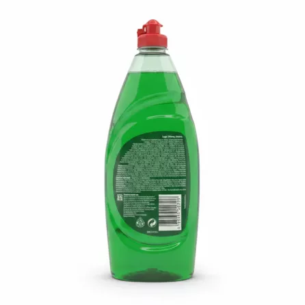 Back view showing label and barcode of Fairy Original dishwashing liquid