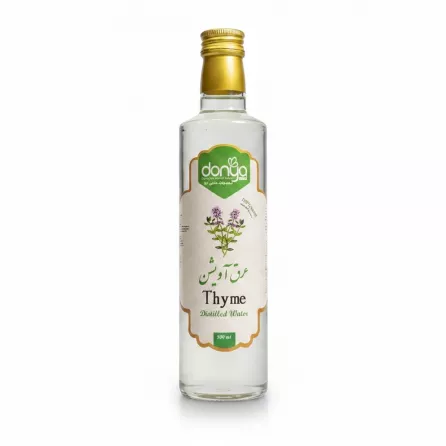 Donya Thyme Distilled Water 500ml front label
