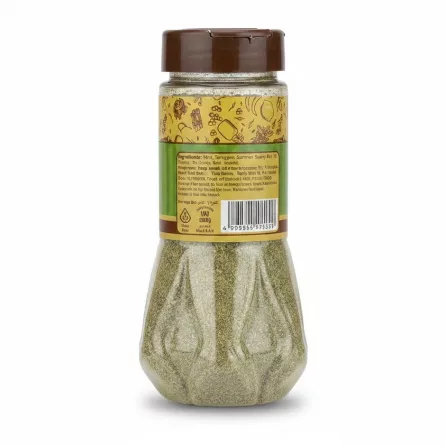 Back view of Tarkhineh Yogurt & Cucumber Spice bottle showing ingredients and barcode
