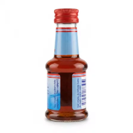Back view of Dr. Oetker rum essence bottle showing barcode and packaging details