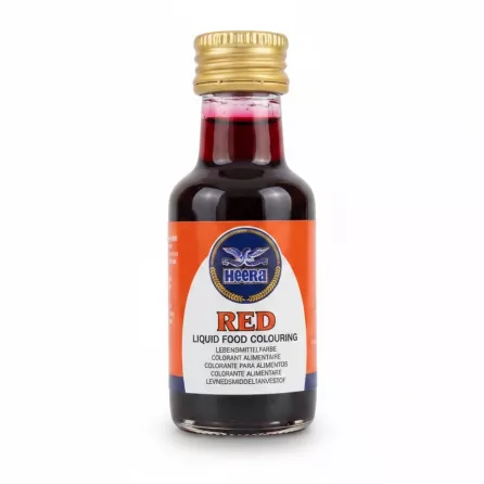 Heera Red Liquid Food Colouring bottle front view