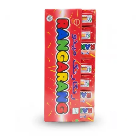 Rangarang Mini Biscuits red pack showing colourful brand logo