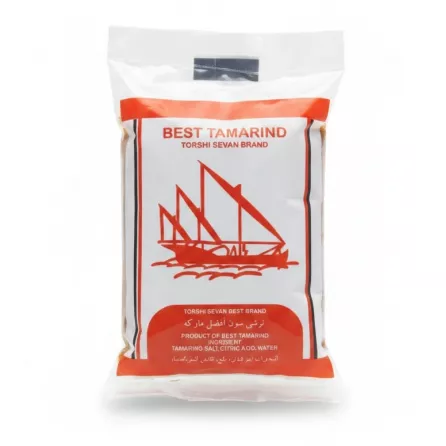 Packaged Torshi Sevan Tamarind Paste with red logo