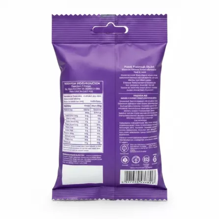 Back of Somayeh Kashkam snack packet showing product details and nutrition