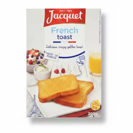 Jacquet French Toast golden crispy rusks box front