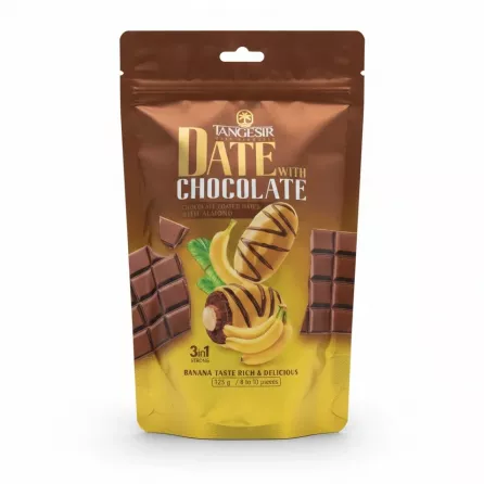 Tangesir Date with Chocolate Banana Flavour front packaging