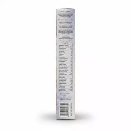 Side view of Zarif noodle soup mix box with ingredients and cooking instructions