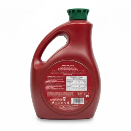 Back label of Moriss sour cherry syrup bottle showing ingredients and nutritional information