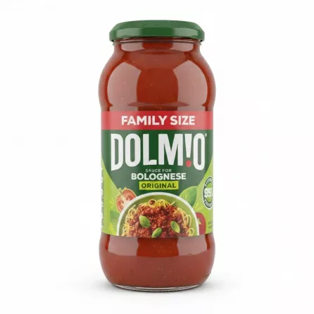 Jar of Dolmio Bolognese Original Sauce with green lid