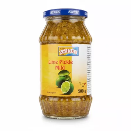 Jar of Ashoka Mild Lime Pickle front view