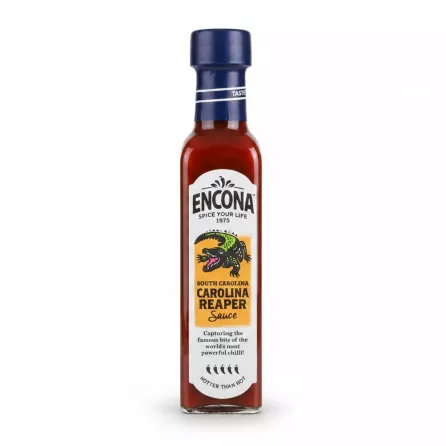 Encona Carolina Reaper hot sauce front label