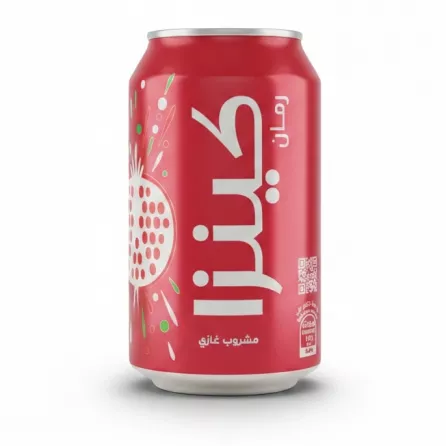Kinza Pomegranate Carbonated Drink can front view