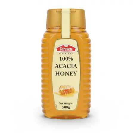 Garusana 100% Acacia Honey bottle front