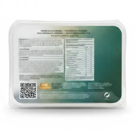 Saadeddin Coarse Kunafa Dough package back with labels and nutritional facts