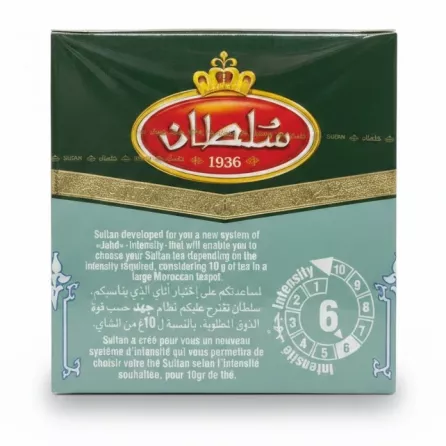 Back packaging with intensity system details and brand logo