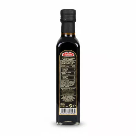 Garusana Balsamic Vinegar of Modena bottle nutrition and ingredients label